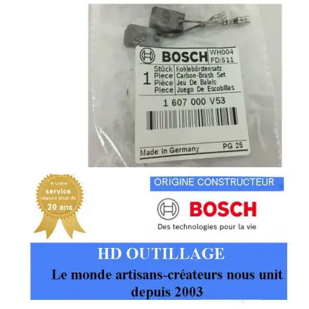 jeu de charbons bosch 1607000V53
