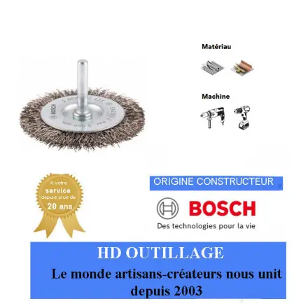 Brosse circulaire PRO Inox perceuse 70x0.3mm Bosch