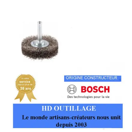 Brosse circulaire PRO Stainless Steel clean, emmanchement droit, 50 x 0,2 mm Bosch
