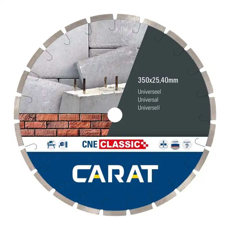 Carat CNEC350400 Lame de scie diamantée UNIVERSEEL CNE CLASSIC 350x25,4MM