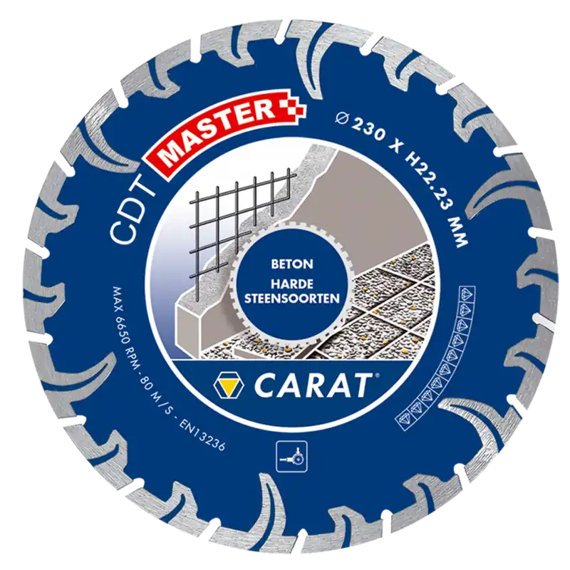 Carat CDTM230300 Lame de scie diamantée TURBO CDT MASTER 230x22,2MM