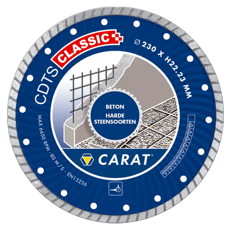 Carat CDTSC11530 Lame de scie diamantée CDTS CLASSIC 115x22.2MM