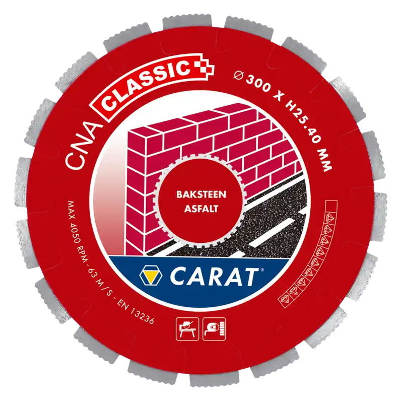 Carat CNAC300400 Lame de scie diamantée BAKSTEEN / ASFALT CNA CLASSIC 300x25,4MM