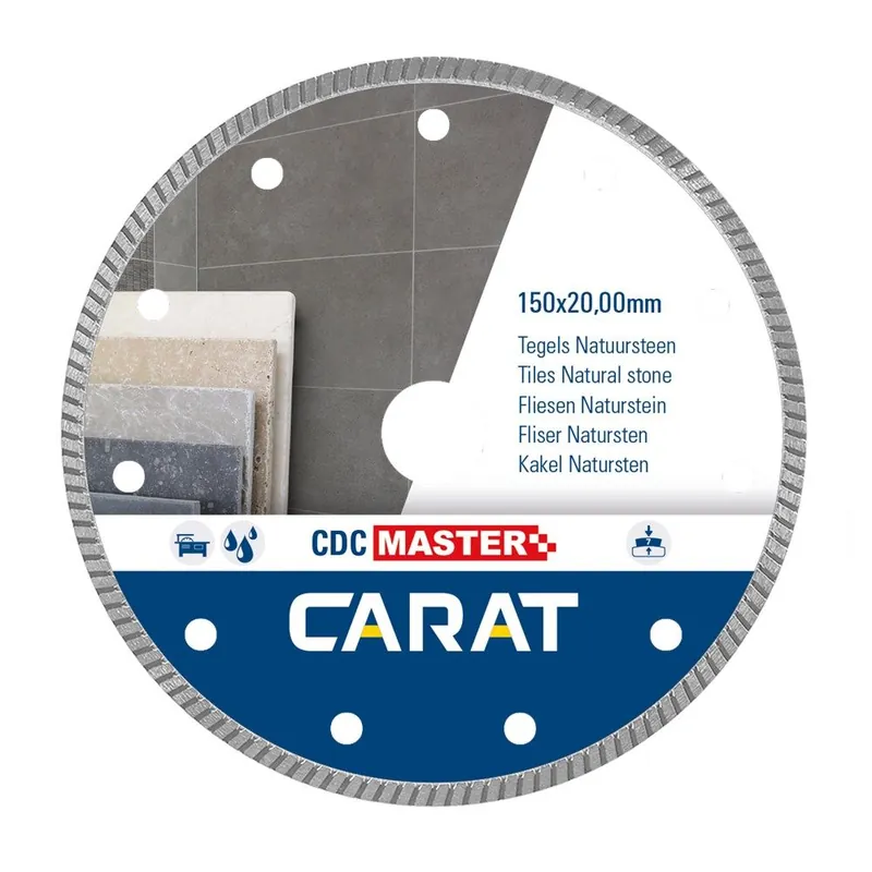 Carat CDCM150200 Lame de scie diamantée TILES / NATURAL STONE CDC MASTER 150x20,0MM