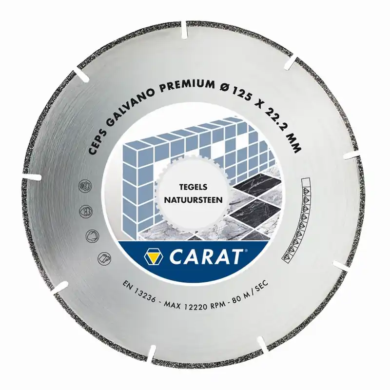 Carat CEPS125300 Lame diamantée GALVANO PREMIUM 125x22.2MM, TYPE CEPS