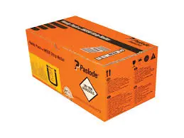 Paslode Fixation 141176 Clous hafte 2.8 x 25 - anneau acier inoxydable A2 (y compris les cartouches de gaz) 2000 pcs.