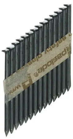 Paslode Fixation 142019 Clous en bande Galva RounDrive 2,8 x 75 anneau (avec cartouches de gaz) 2500 pcs.