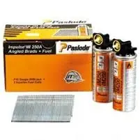 Paslode Fixation 300279 AF16 x 51 mm - SS A2 Clous de finition (avec cartouches de gaz) 2000 pcs.