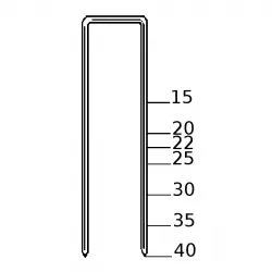 Haubold Bevestiging 503176 KL540 CNK Pas 40 mm 5.000 pièces