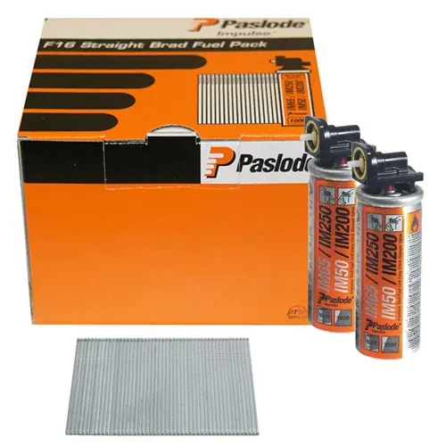 Paslode Fixation 921590 F16 x 45 mm - Clous de finition galvanisés (cartouches de gaz incluses)