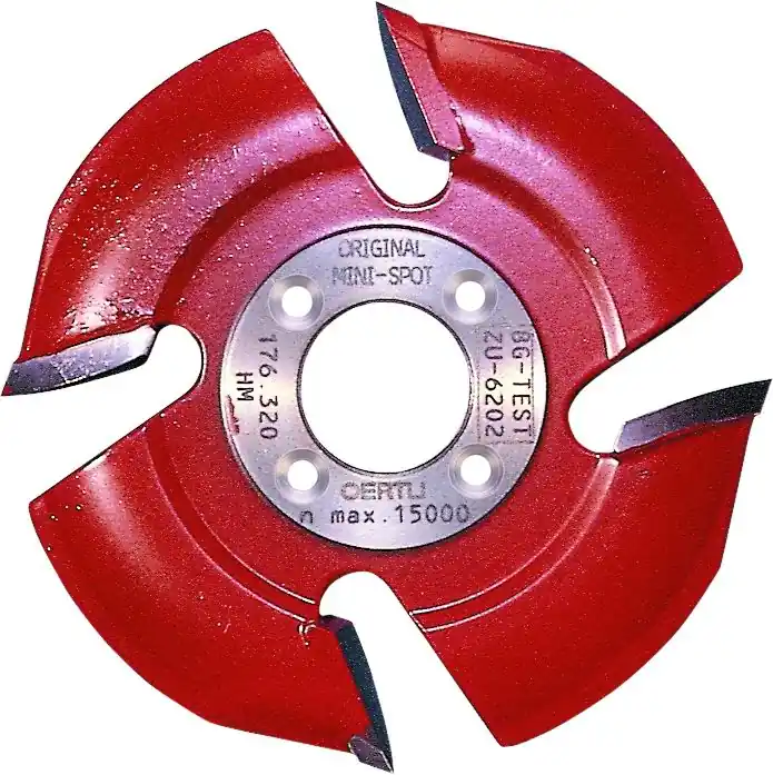 Lamello 132217 Fraise HM 100 x 8 x 22 mm, Z4, 4 FR (convient à toutes les défonceuses Lamello) Minispot