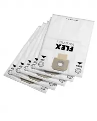 Flex-tools Accessoires 329630 Sac filtrant en polaire pour S 36 et S 36 M, par 5 pièces