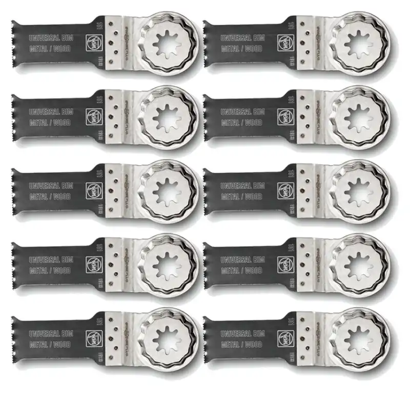 Fein Accessoires 63502151240 E-Cut Lames de scie universelles 28x60 bi-métalliques SLP pour Fein FMM Multimaster 10 pièces
