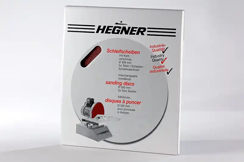 Hegner 116420002 Disque de ponçage avec fixation auto-agrippante pour le bois 300 mm K80 pièce