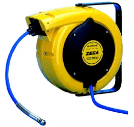 Zeca 10000321 800.014 Enrouleur de tuyau pour air comprimé et eau 9 m