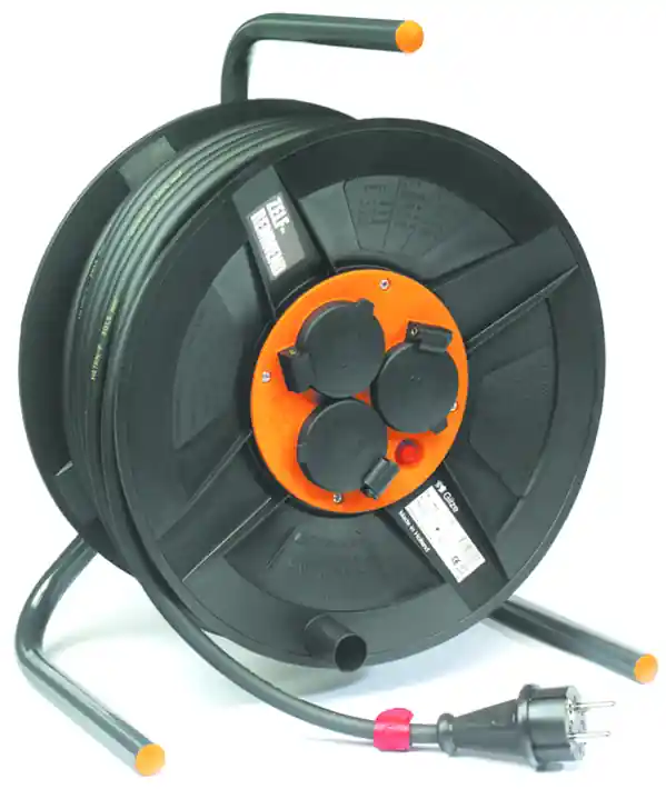 QwattPro 1111020 Blackmaster BM300 enrouleur de câble 50mtr 3x1.50