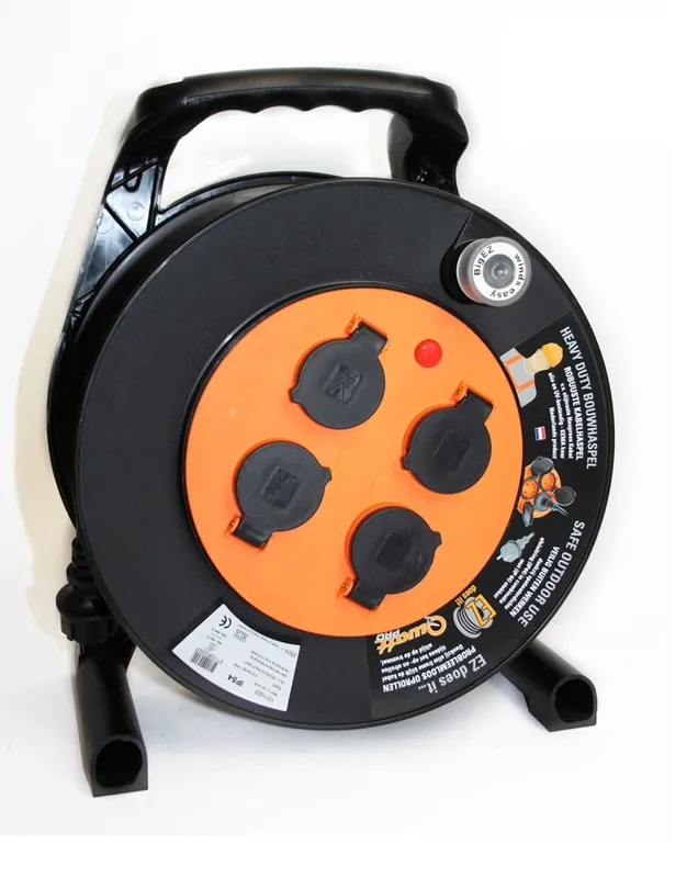QwattPro 1311005 BigEZ Enrouleur de câble 50mtr 3x1.50