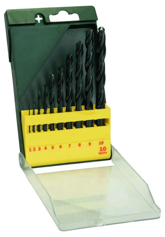 Bosch Vert Accessoires 2607019442 Jeu de 10 mèches HSS-R pour métal