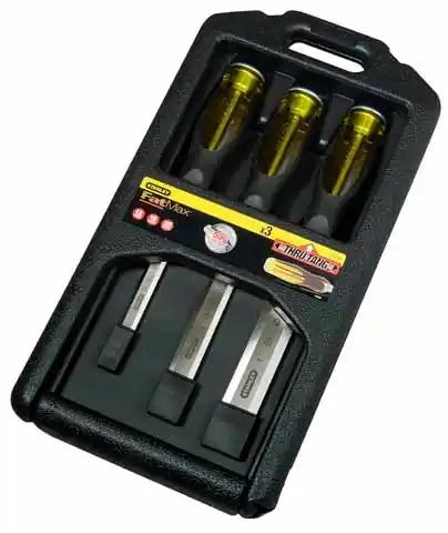Stanley 2-16-268 Jeu de ciseaux FatMax 3Dlg. (12,18,25 mm)