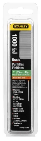Stanley 1-SWKBN075T Clous 20mm Type J - 1000 Pièces