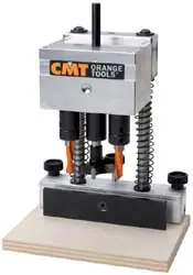 CMT CMT333-4300set Charnières à percer - Ensemble complet avec coffret, porte-mandrin, mandrin, 2 perceuses à goujon en 1 foret-aléseur Cremonesi