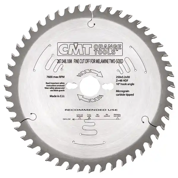 CMT 287.060.12M Lame de scie dent creuse positive 303 x 30 x 60D