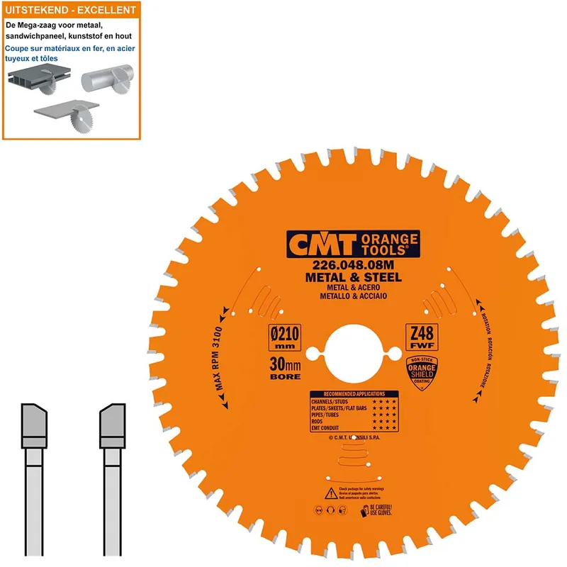 CMT 226.048.08M Lame de scie multi-circulaire HW 210 x 30 x 48D