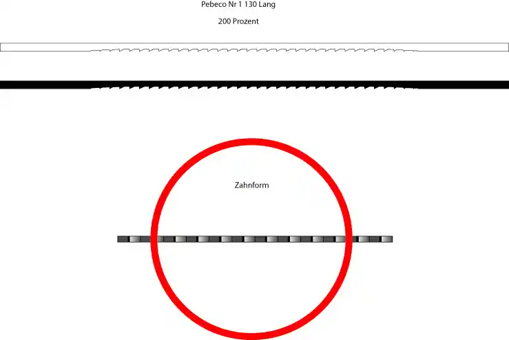 Hegner 210000605/144 Pebeco No. 5 Lames de scie de qualité de 130 mm de long pour le bois, les plastiques et les métaux non ferreux