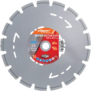 Norton Clipper 70184611982 Lame de scie diamantée Super Beton EVO 600 x 25,4 mm