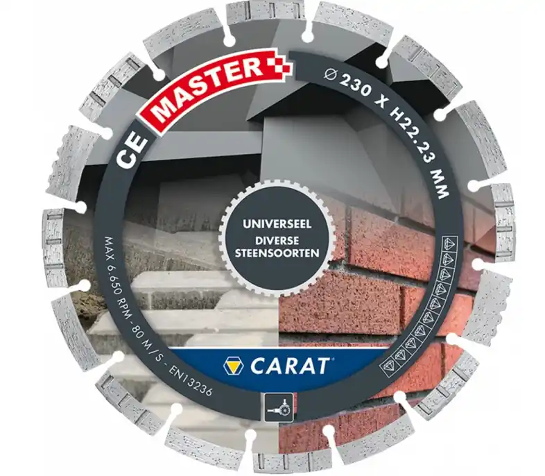 Carat CEM2303000 Lame de scie diamantée universelle CE Master 230 x 22,23