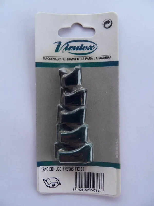 Virutex 1640138 Jeu de fraises HM 18,21,23,25,30 mm