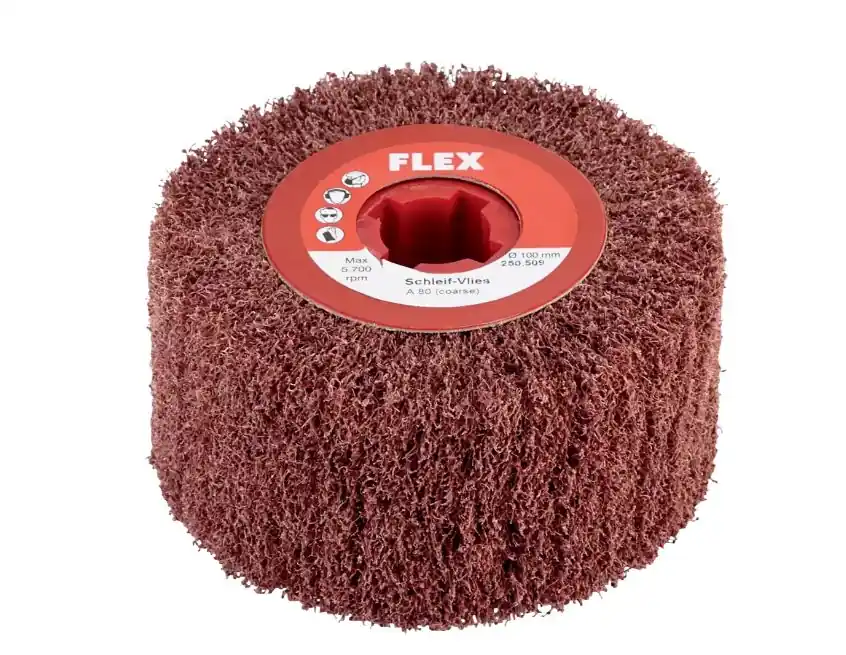 Flex-tools Accessoires 256973 Feuille de broyage 100 x 100 mm Grain A80
