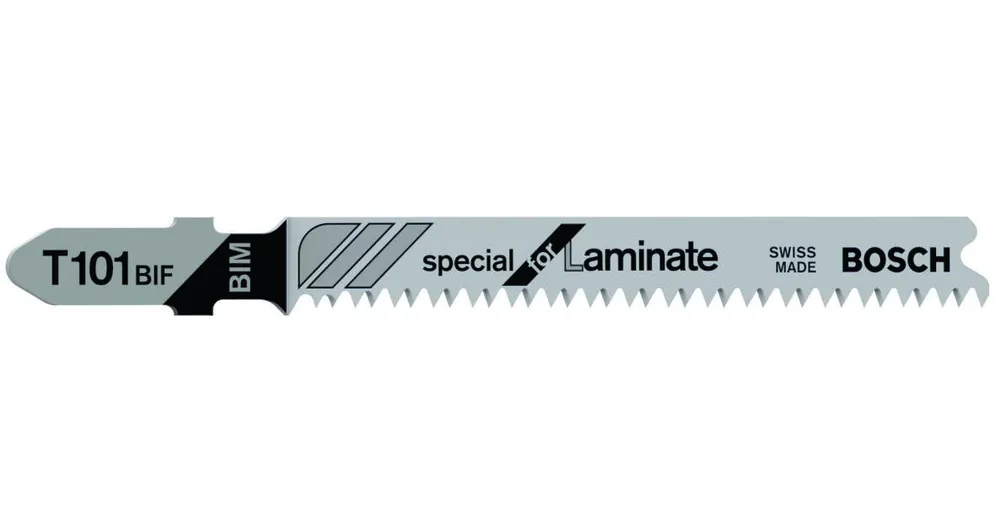 Bosch Bleu Accessoires 2608636431 T101BIF Lames de scie sauteuse à queue en T par 5 stratifiés