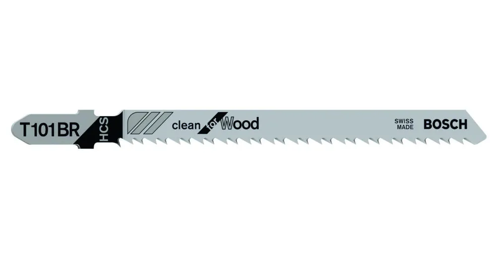 Bosch Bleu Accessoires 2608630014 T101BR Lames de scie sauteuse T - Shank Par 5 Bois