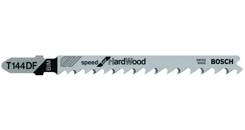 Bosch Bleu Accessoires 2608634567 T144DF Lames de scie sauteuse à queue en T par 5 bois dur