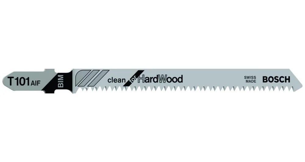 Bosch Bleu Accessoires 2608634897 T101AIF Lames de scie sauteuse à queue en T par 5 bois dur