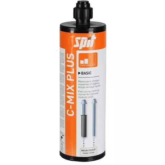 Spit Accessoires 055881 CMix Plus 380 Cartouche d‘ancrage chimique + bec verseur