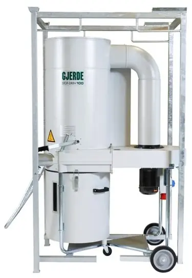 Gjerde 1993420 Dust-Drin 100 extraction 400 Volts dans un cadre de transport pour les zones "fermées".
