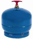 Sievert 201200 bouteille de gaz inh. 2 kg - rempli, avec robinet, avec crochet