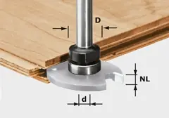 Festool Accessoires 499803 Broche porte-outil S8 1,5-5 KL16
