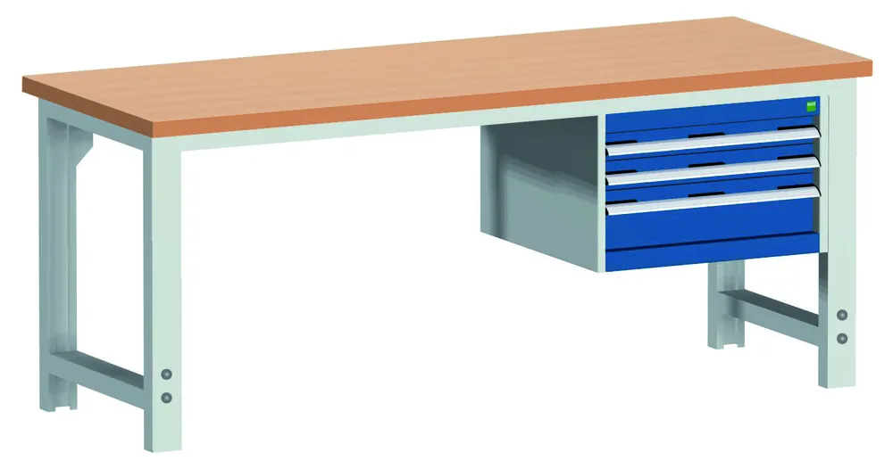 Bott 41003471.11V W-1577/11-2.37 Établi en hêtre rouge 1500x750x740-1140mm
