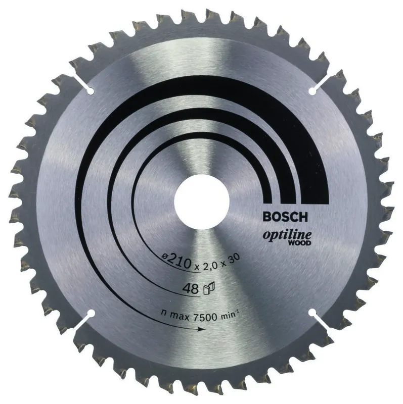 Bosch Bleu Accessoires 2608640430 Lame de scie circulaire 210 x 30 x 48T bois Optiline