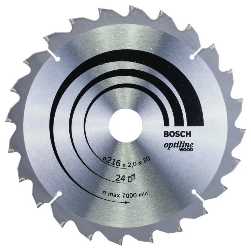 Bosch Bleu Accessoires 2608640431 Lame de scie circulaire 216 x 30 x 24T bois Optiline