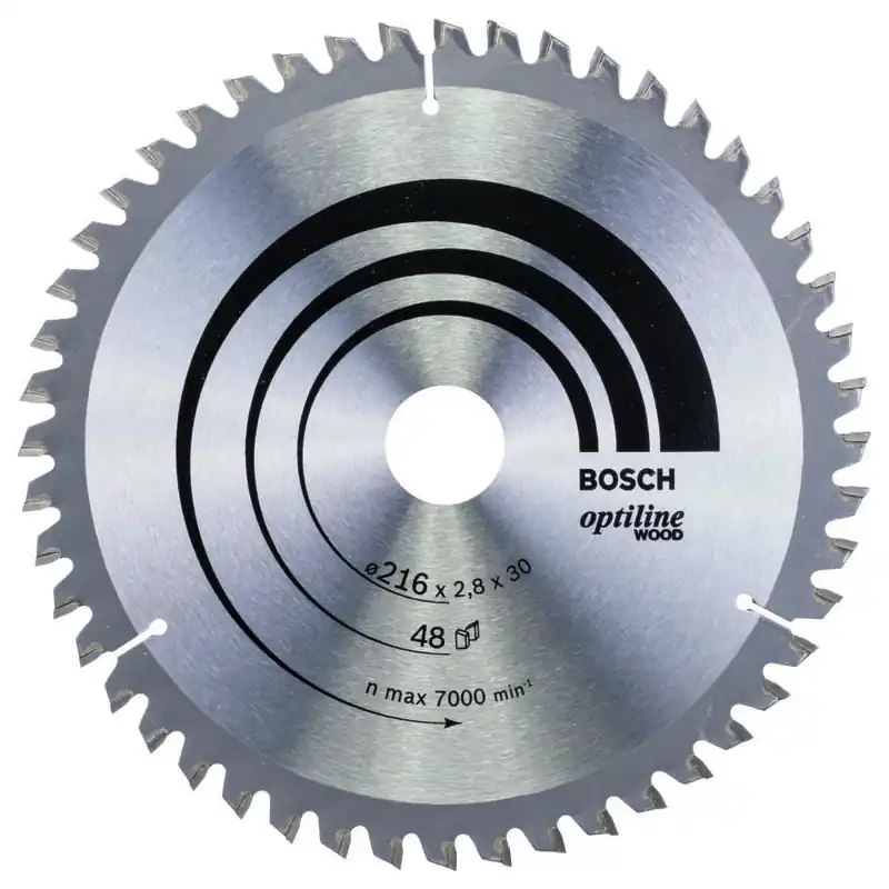 Bosch Bleu Accessoires 2608640641 Lame de scie circulaire 216 x 30 x 48T bois Optiline