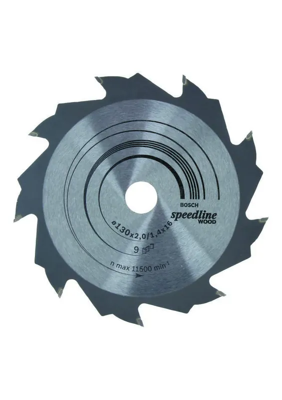 Bosch Bleu Accessoires 2608640774 Lame de scie circulaire 130 x 16 x 9T bois Speedline