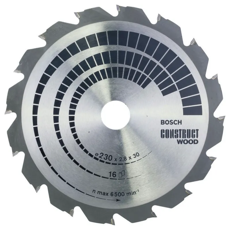 Bosch Bleu Accessoires 2608640635 Lame de scie circulaire 230 x 30 x 16T Bois de construction