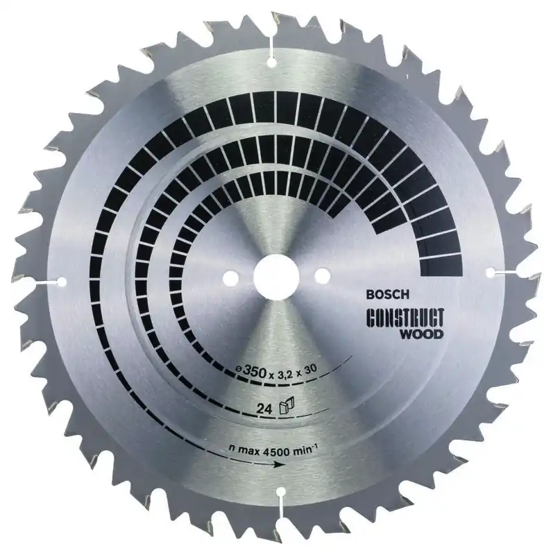 Bosch Bleu Accessoires 2608640702 Lame de scie circulaire 350 x 30 x 24T Bois de construction