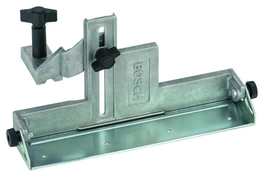 Bosch Bleu Accessoires 2607001077 Guide parallèle et guide d‘‘onglet réglable à 45° GHO26-82/GHO40-82C