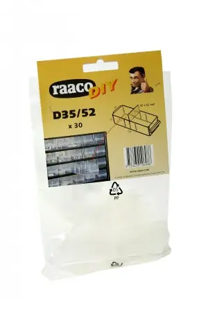 Raaco 106986 Jeu de séparateurs pour le tiroir 150-00. Contenu 30 pièces.