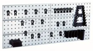 Raaco 109642 Panneau mural X2 + 28 clips